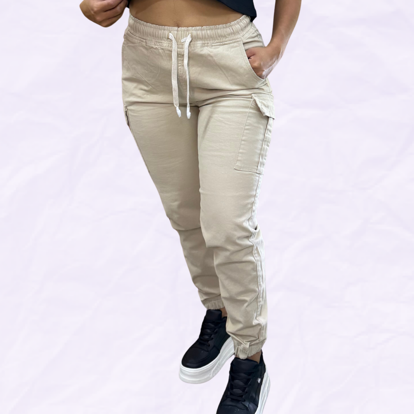 JOGGER DRILL FEMENINO - REF: 40009