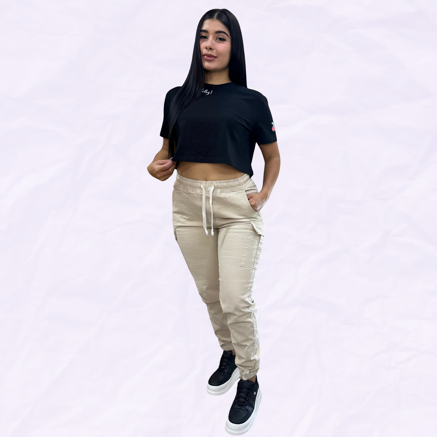JOGGER DRILL FEMENINO - REF: 40009