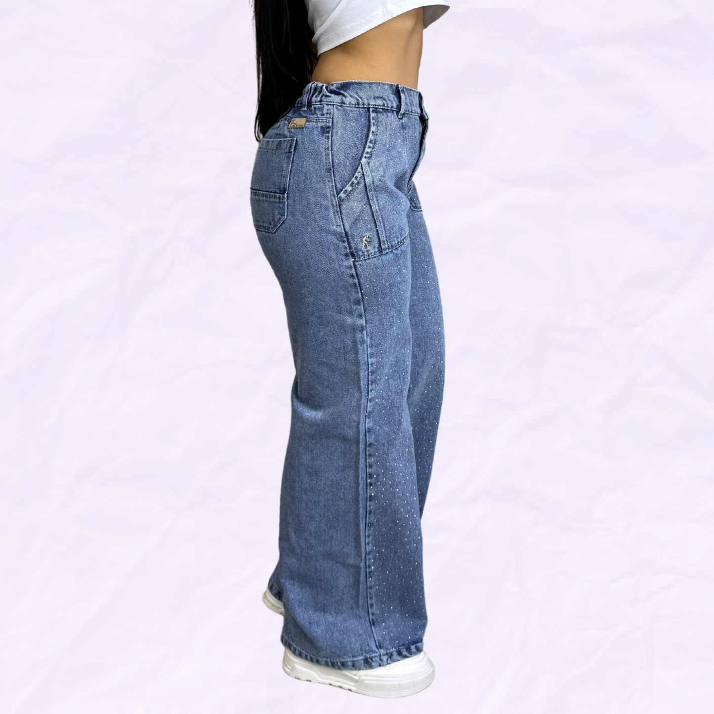 JEAN FLARED CON BRILLOS - REF 70682