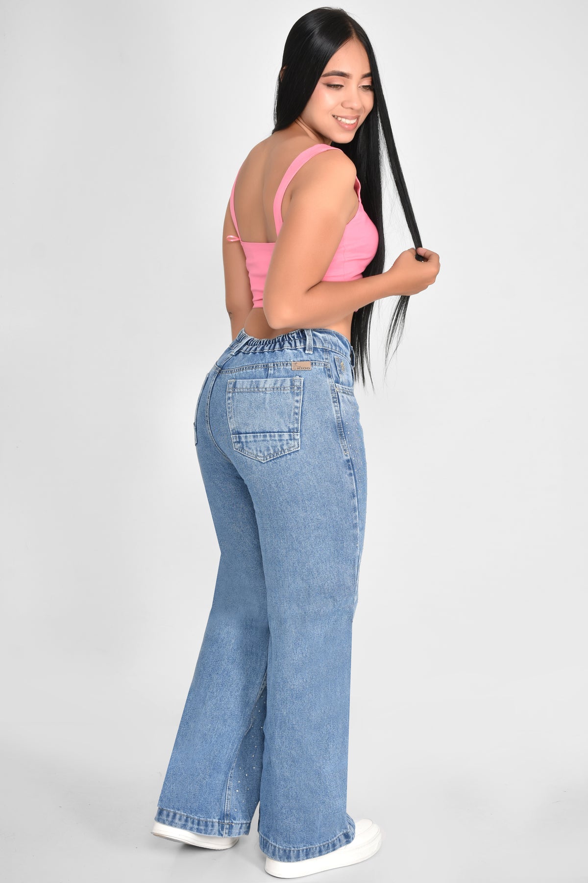 JEANS DAMA BRILLOS - REF 70770