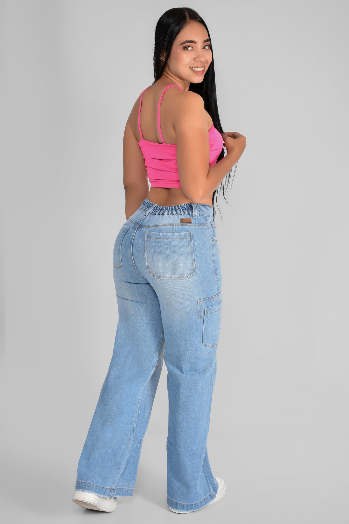 JEANS DAMA BRILLOS - REF 70750