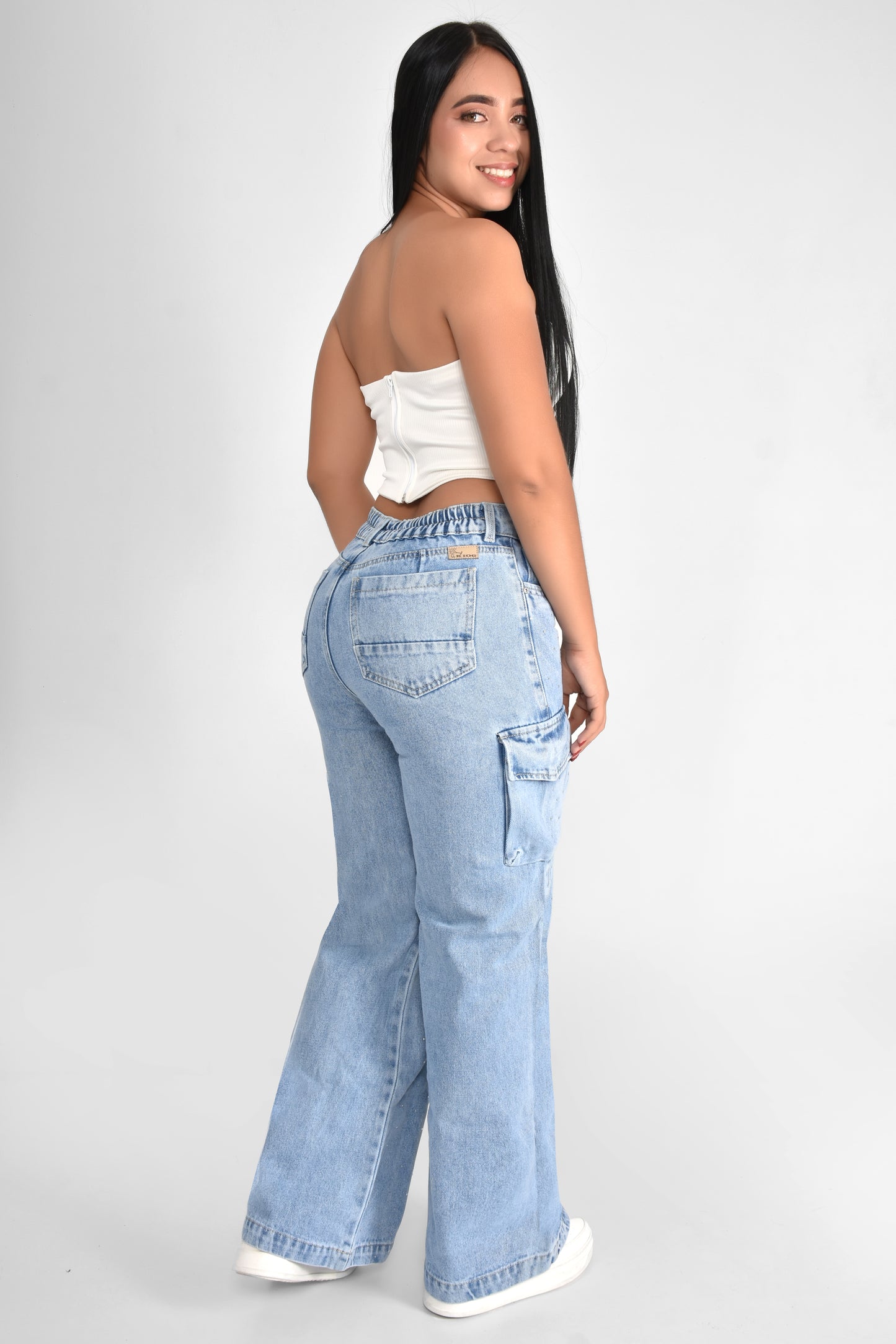 JEANS DAMA BRILLOS - REF 70753