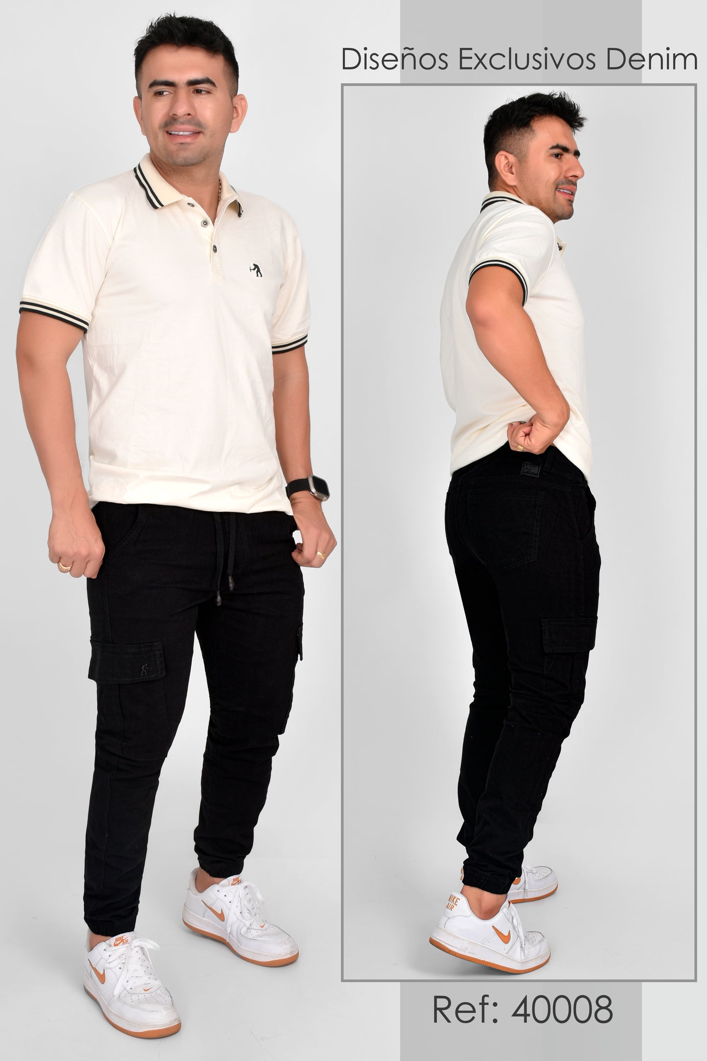 JOGGER CABALLERO NEGRO - REF 40008