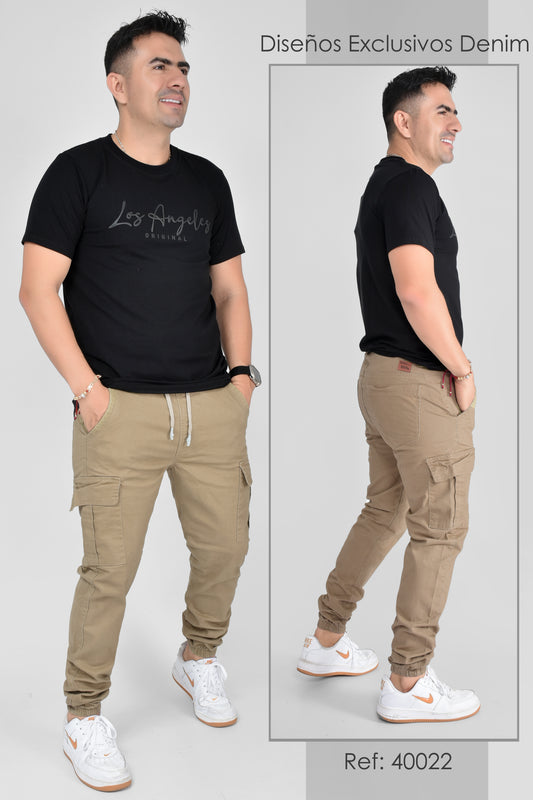 JOGGER CABALLERO CAQUI VERDOSO - REF 40022