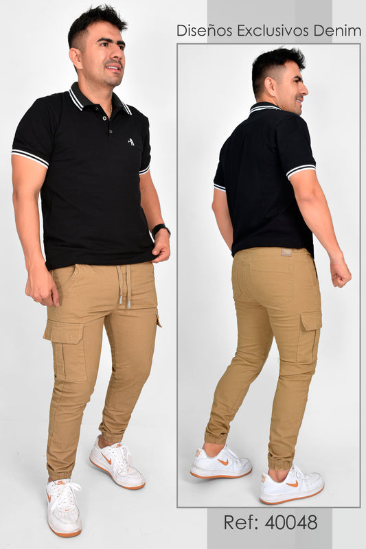 JOGGER CABALLERO CAQUI OSCURO - REF 40048
