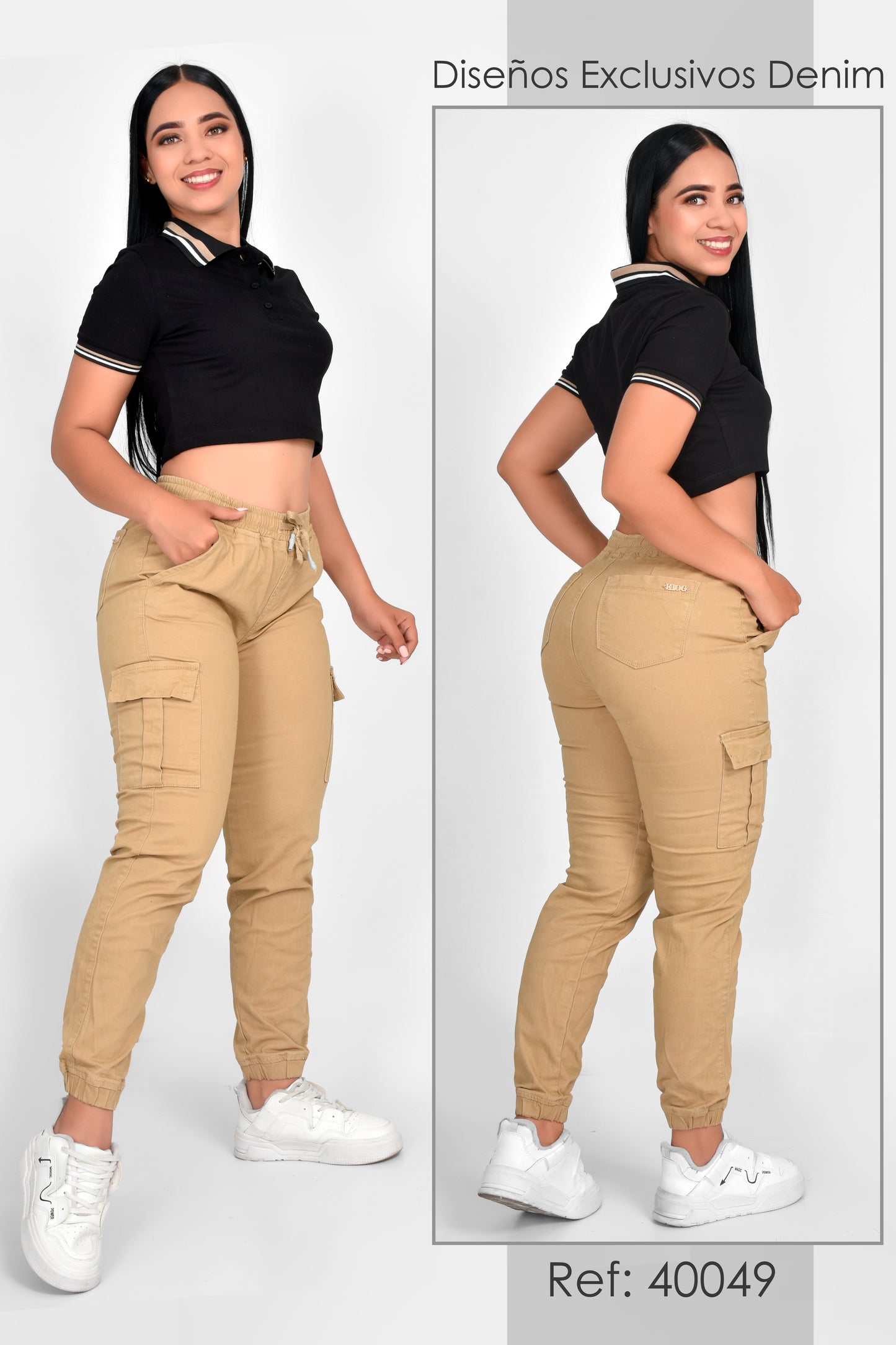 JOGGER DAMA CAQUI OSCURO - REF 40049