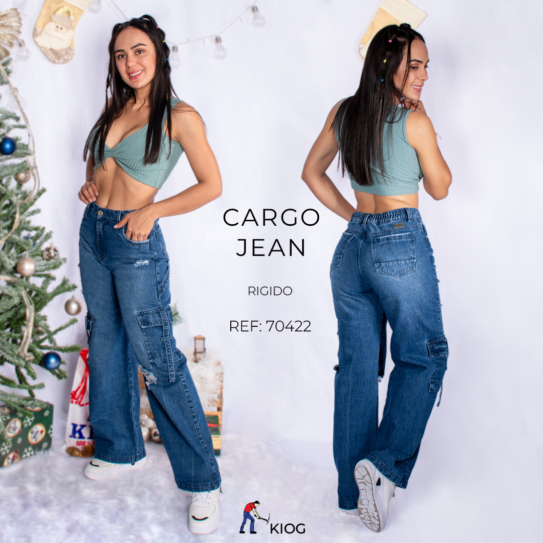 Jean Cargo Femenino Ref:70422