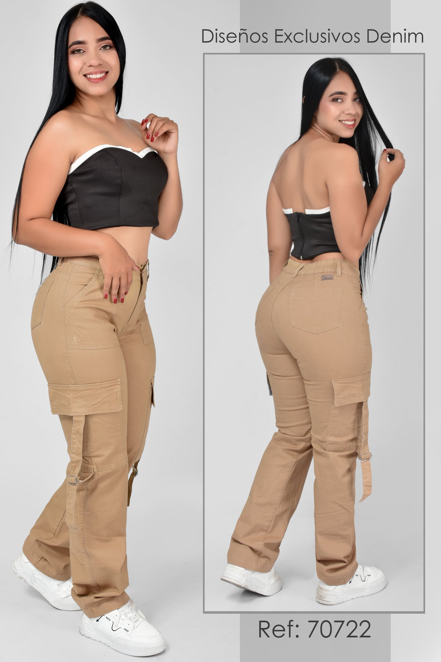 PANTALON CARGO CAQUI OSCURO - REF 70722