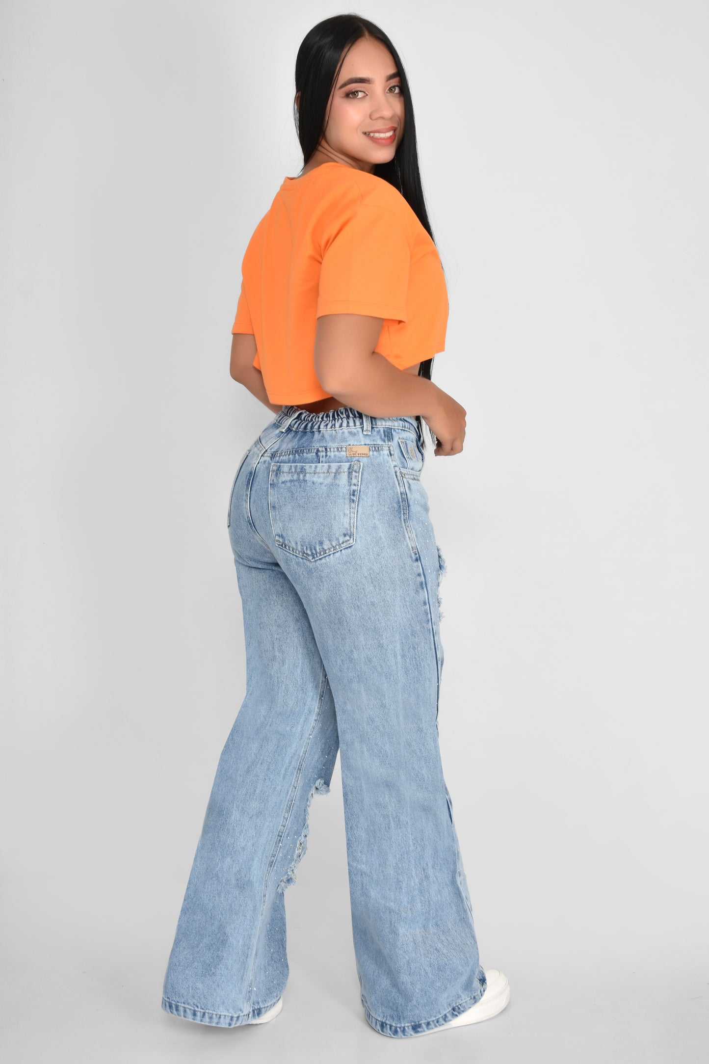 JEANS DAMA BRILLOS - REF 70761