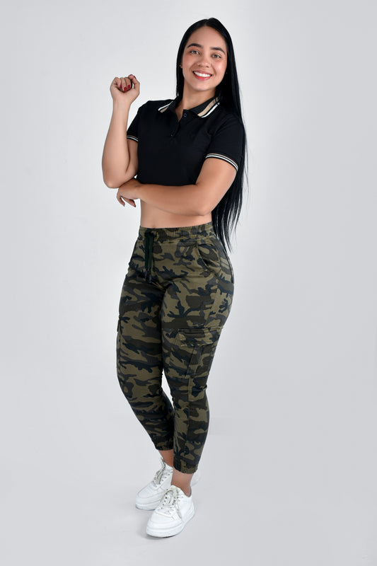 JOGGER DAMA MILITAR - REF 40015