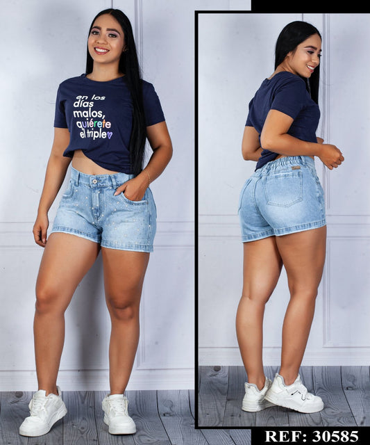 SHORT CON BRILLOS - REF 30585